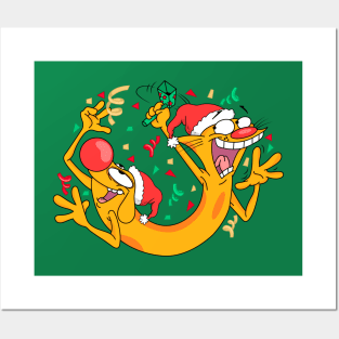 Merry Catdog X'mas Posters and Art